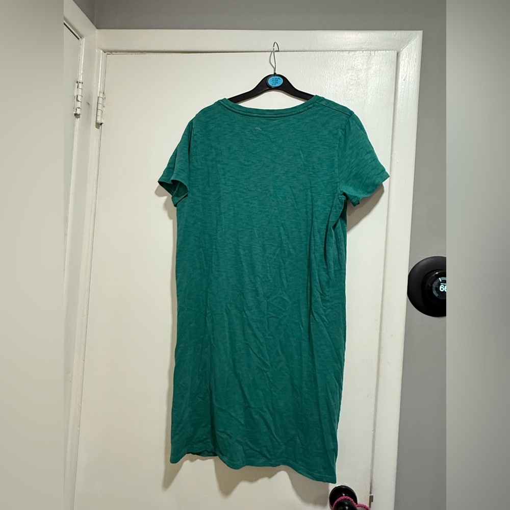 Universal Thread Teal V-Neck Tshirt Dress - Picture 5 of 6
